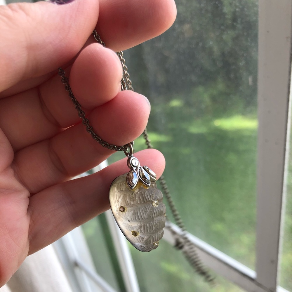 Alexis Bittar vintage honeycomb shaped necklace